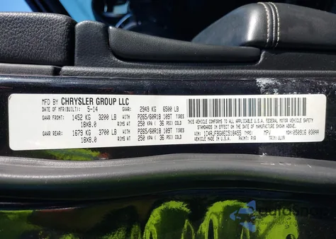 2014 Jeep Grand Cherokee Limited из США, поврежденный, VIN 1C4RJFBG0EC518455